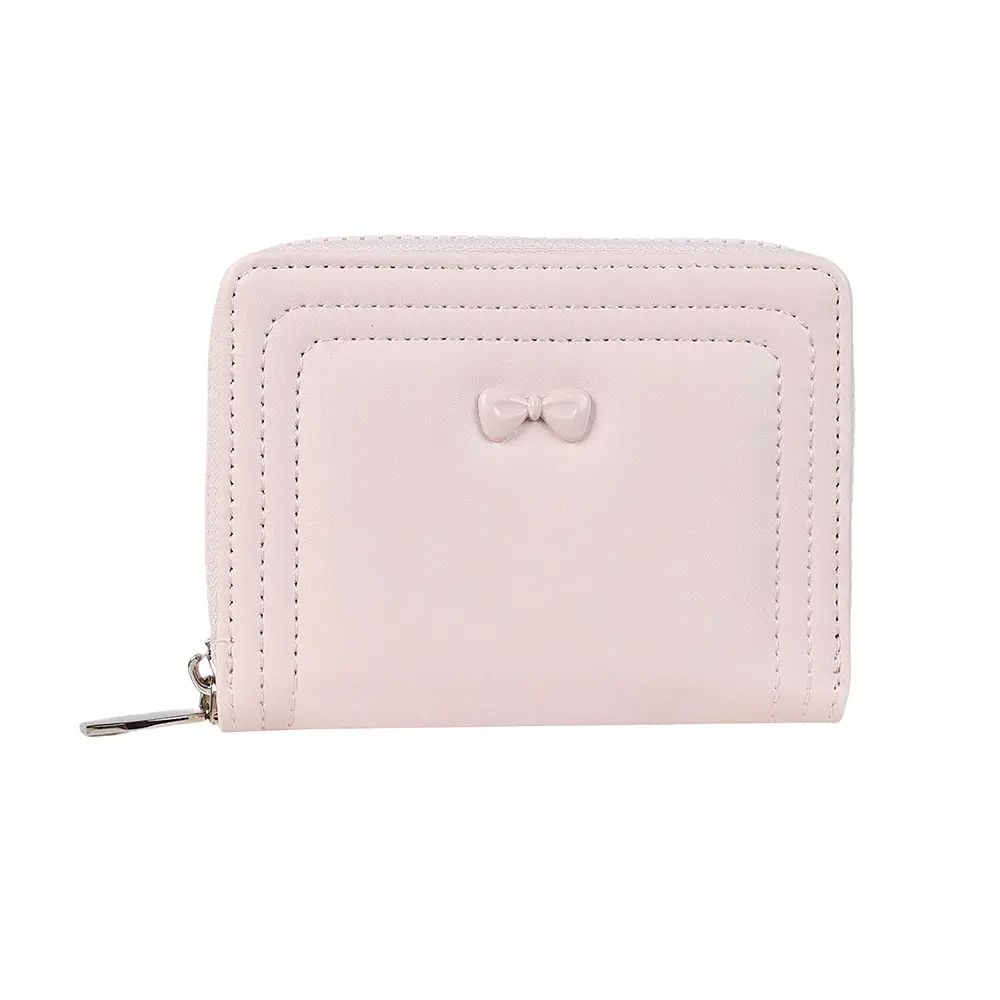 Bow Detail Zip Wallet