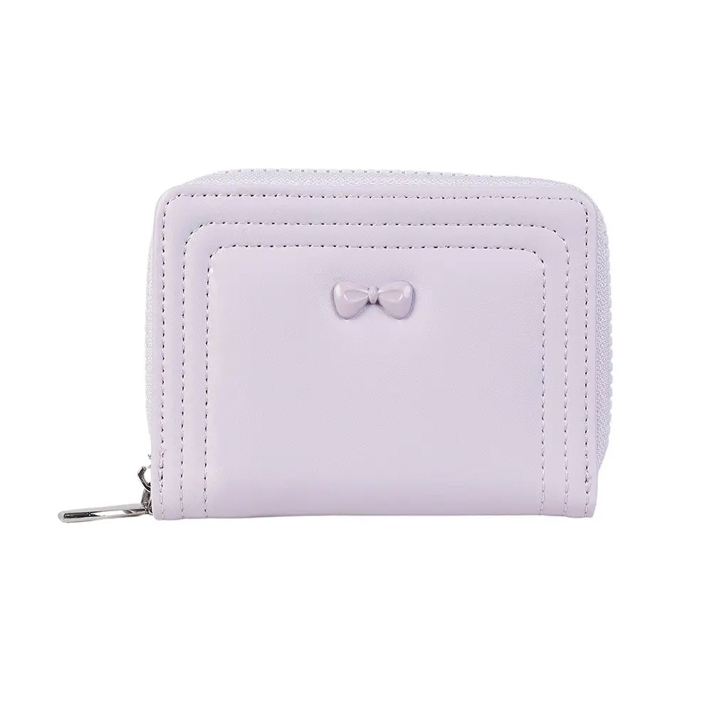Bow Detail Zip Wallet