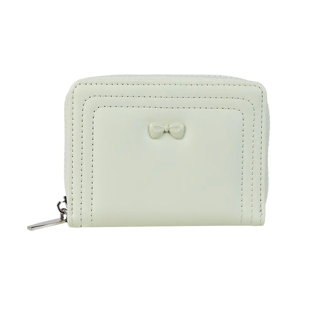 Bow Detail Zip Wallet