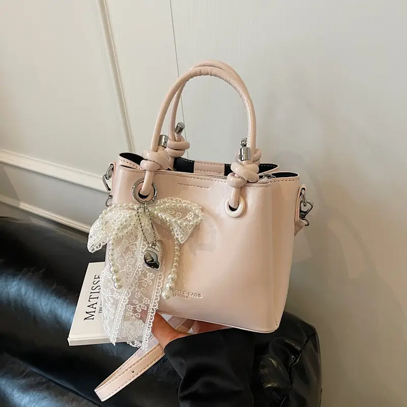 Pearl & Lace Mini Top-Handle Bag