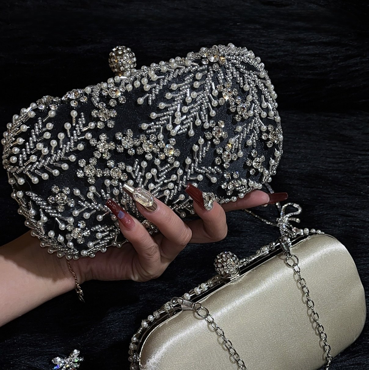 The Empress Beaded Minaudiere