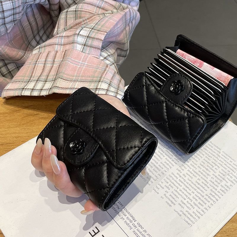 The Camellia Quilted wallet